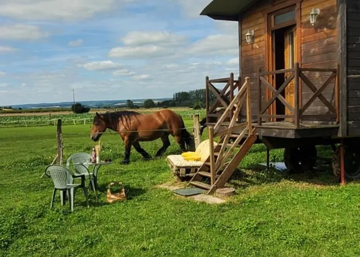 Roulotte De La Ferme Les Chenevieres Luxuszelt *